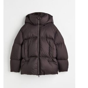 Women's oversized Brown Puffer Jacket - h&m